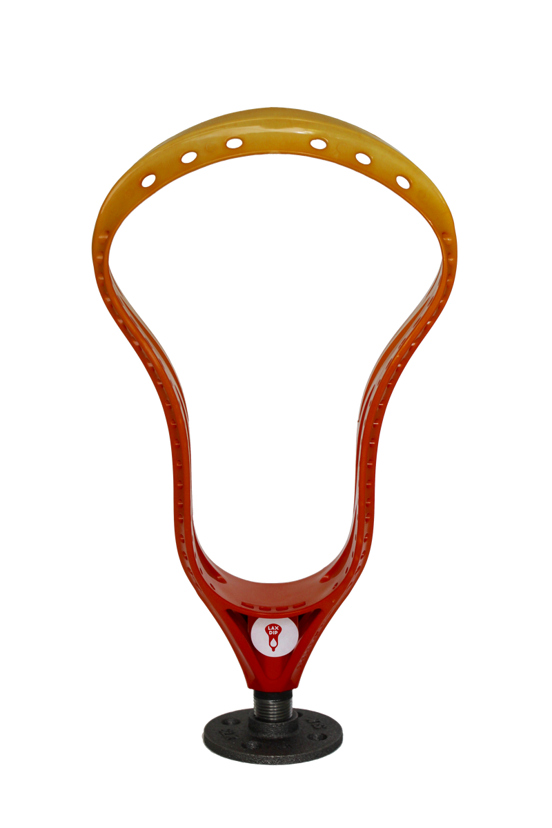 LaxDip Display Head (LaxRoom unbranded with a LaxDip Fade) - Pumpkin Orange
