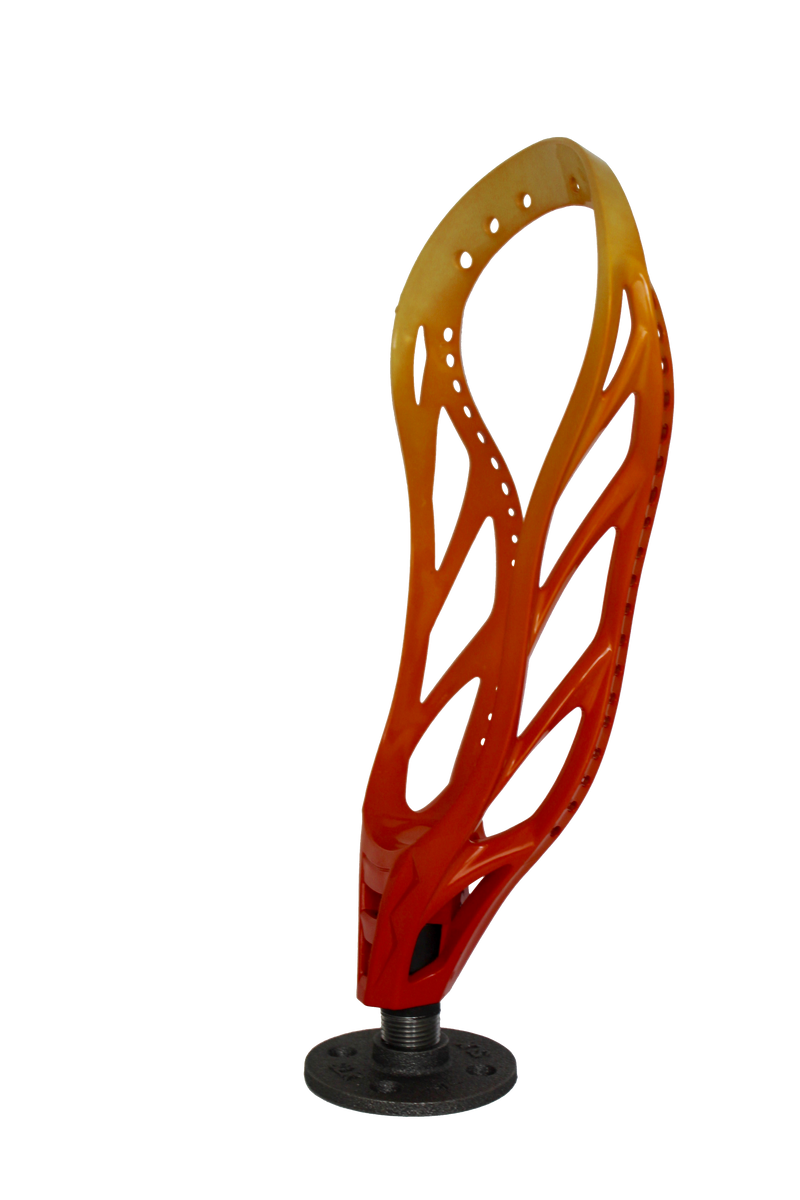 LaxDip Display Head (LaxRoom unbranded with a LaxDip Fade) - Pumpkin Orange