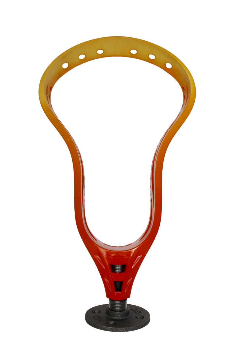 LaxDip Display Head (LaxRoom unbranded with a LaxDip Fade) - Pumpkin Orange