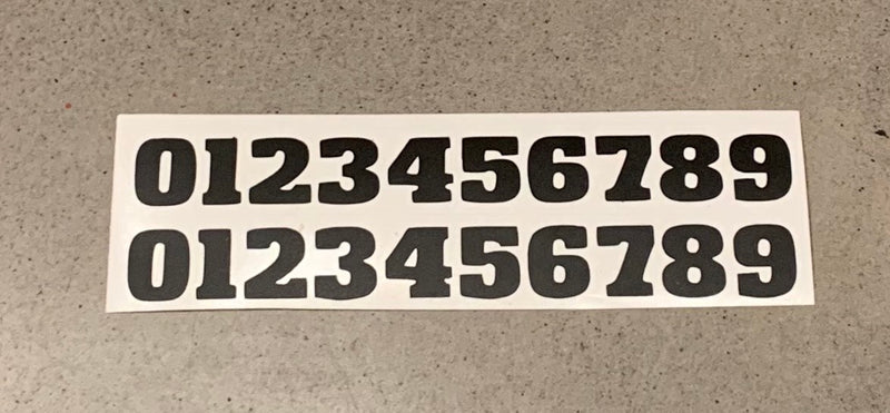 Vinyl Number Stencil Strips